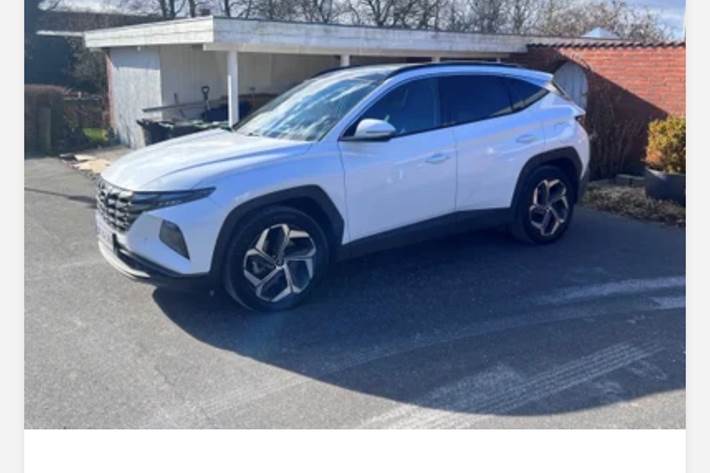 Hvid Hyundai Tucson fra 2021