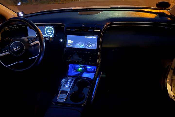 Hvid Hyundai Tucson fra 2021