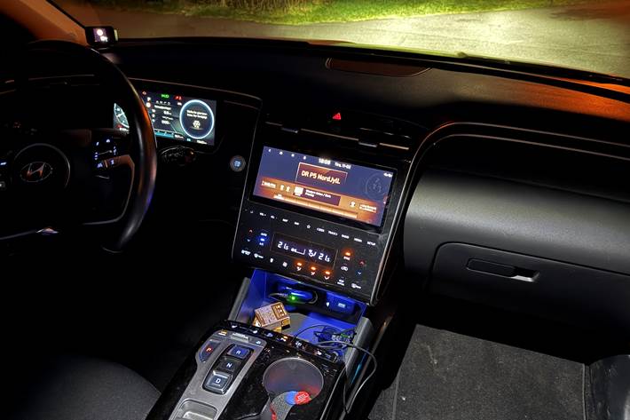 Hvid Hyundai Tucson fra 2021