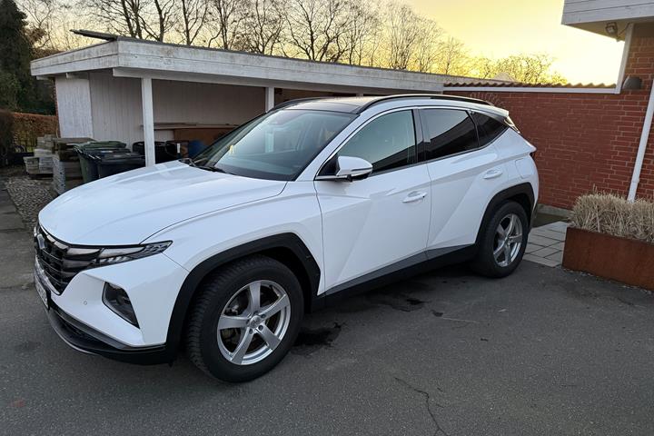 Hvid Hyundai Tucson fra 2021