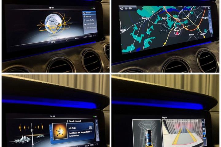 Sort Mercedes E220 d fra 2016