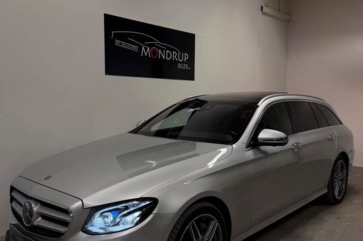Sølv Mercedes E350 d fra 2017
