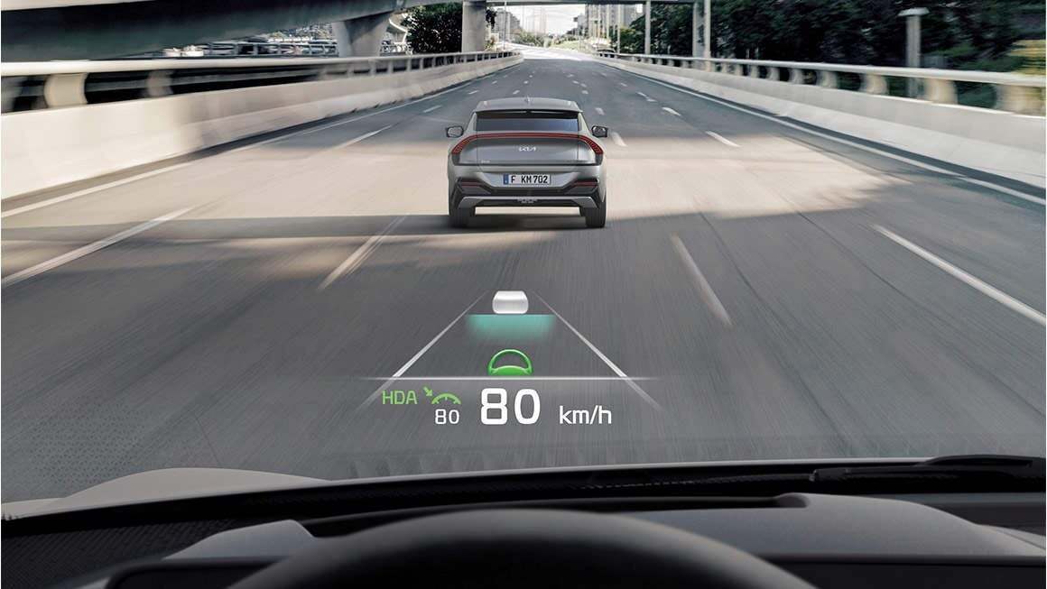 Blå Kia EV6 fra 2022
