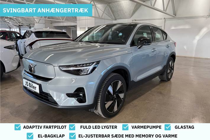 Grå Volvo EC40 fra 2025 set udefra