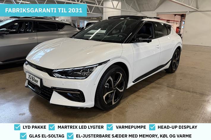 Hvid Kia EV6 fra 2024 set udefra