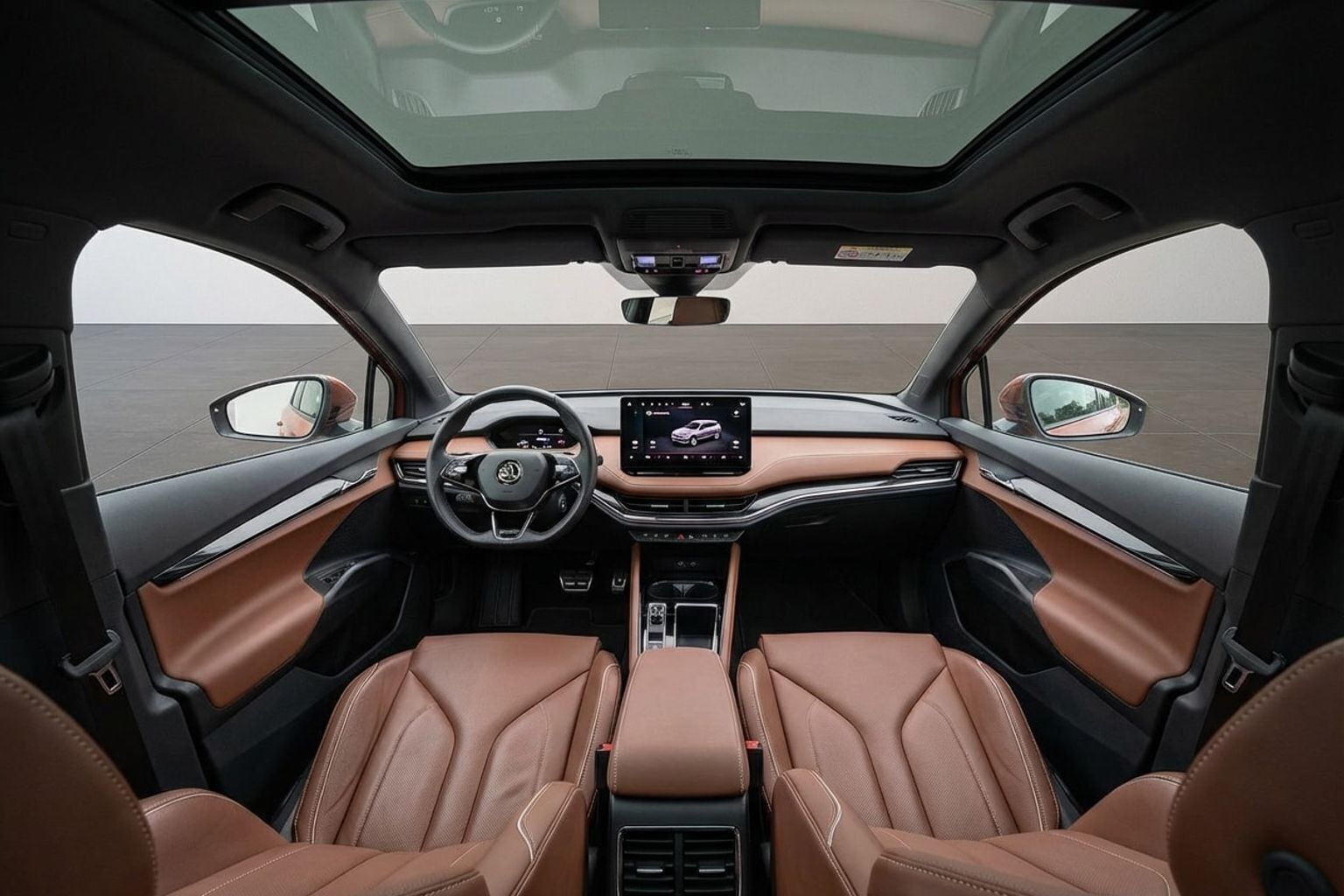 Sort Skoda Enyaq fra 2021