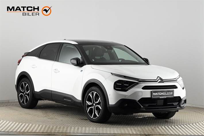 Hvid Citroën ë-C4 fra 2023 set udefra