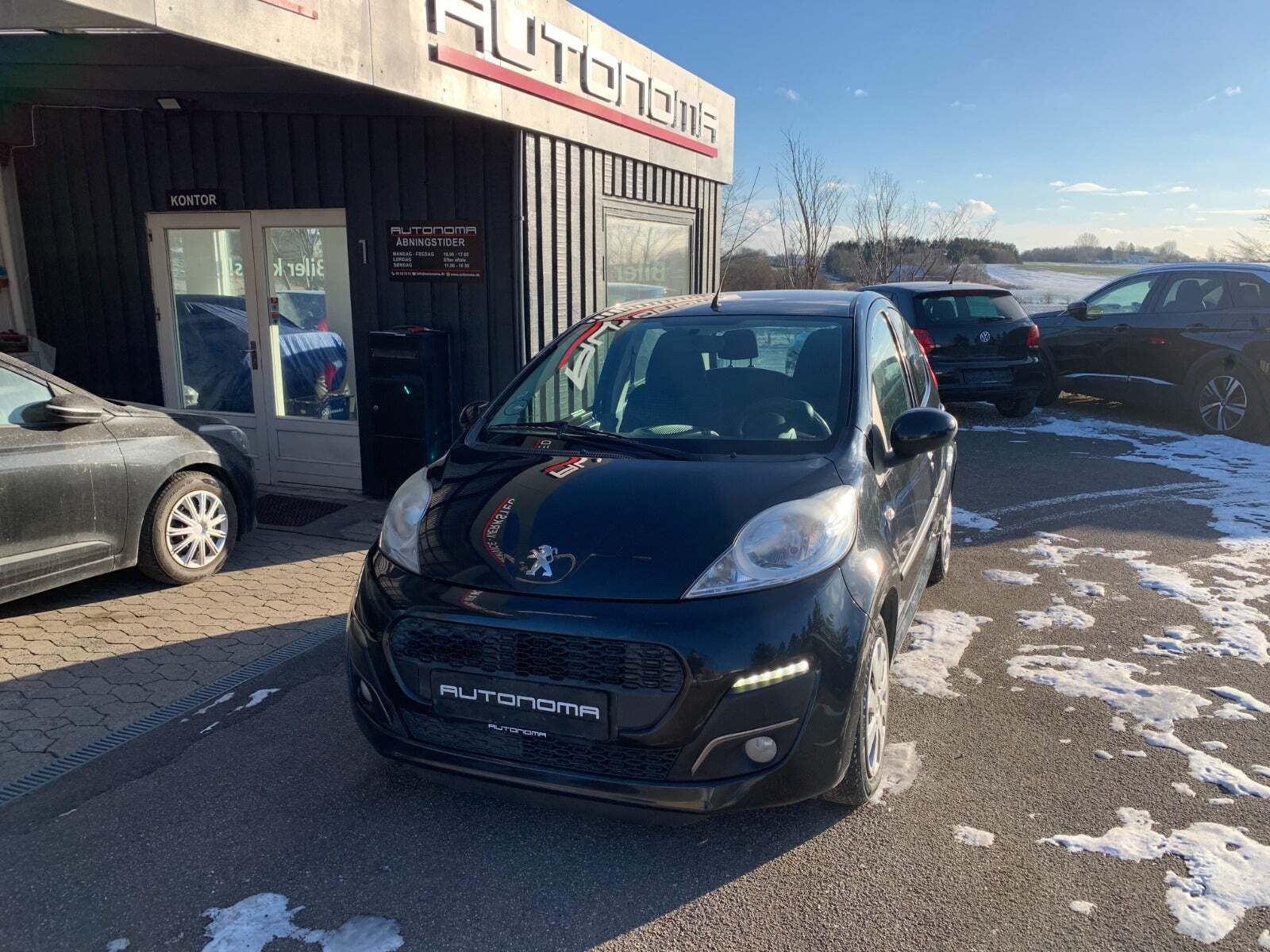 Grøn Peugeot 107 fra 2012