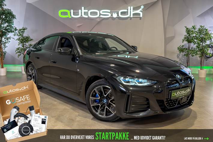 Sort BMW i4 fra 2022 set udefra