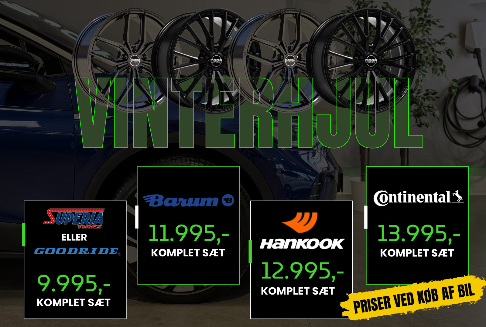 Blå VW ID.4 fra 2021