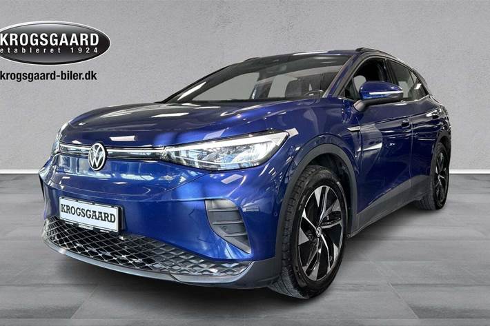 Blå VW ID.4 fra 2022 set udefra