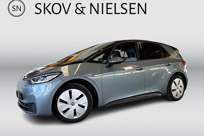 Blå VW ID.3 fra 2021 set udefra