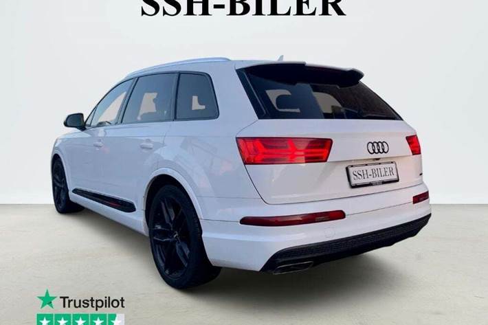 Hvid Audi Q7 fra 2017