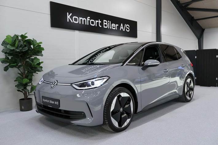 Grå VW ID.3 fra 2025 set udefra