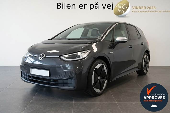 Grå VW ID.3 fra 2020 set udefra