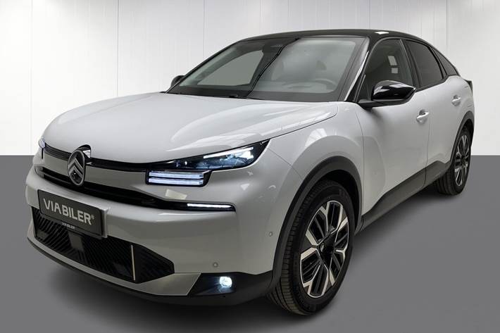 Hvid Citroën ë-C4 fra 2025 set udefra