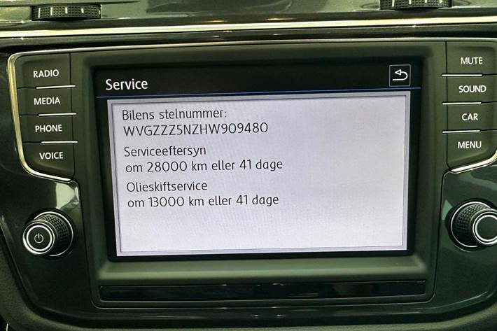 Sort VW Tiguan fra 2017