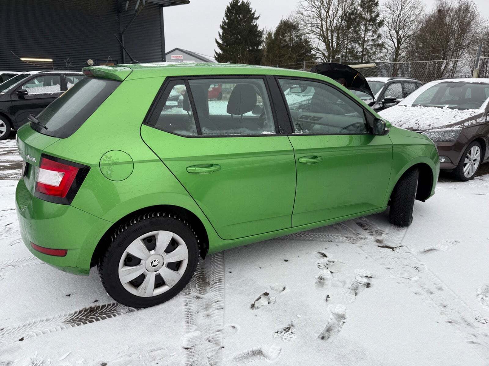 Grøn Skoda Fabia fra 2019