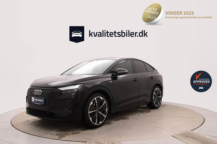 Sort Audi Q4 fra 2022 set udefra
