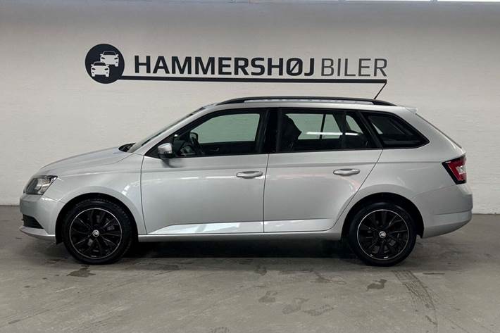 Hvid Skoda Fabia fra 2017