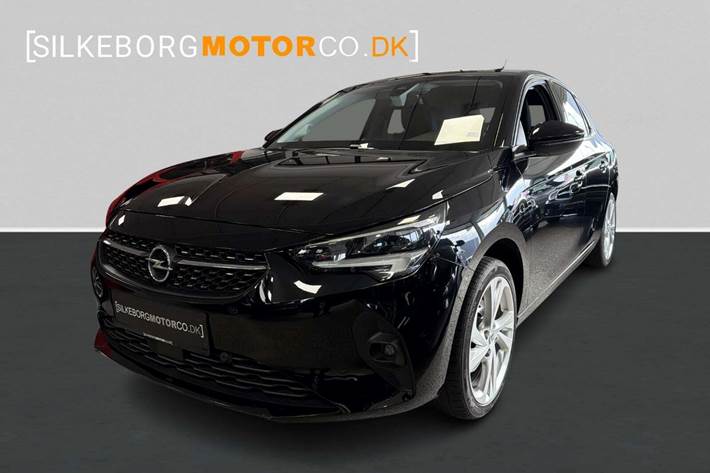 Sort Opel Corsa fra 2020 set udefra