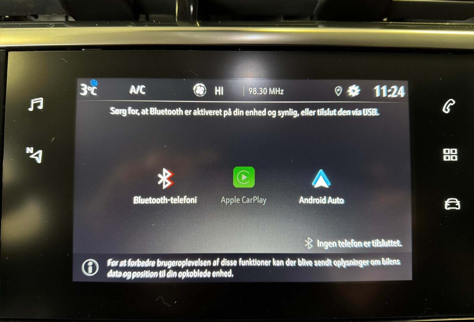 Sort Opel Corsa fra 2020