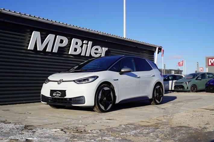 Hvid VW ID.3 fra 2020 set udefra