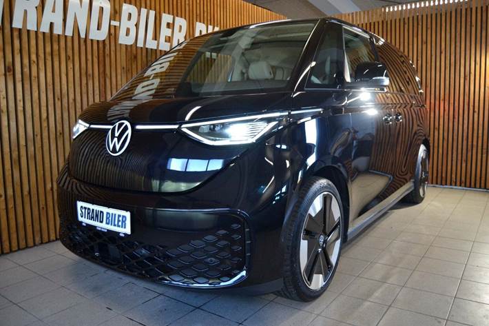 Sort VW ID.Buzz fra 2023 set udefra