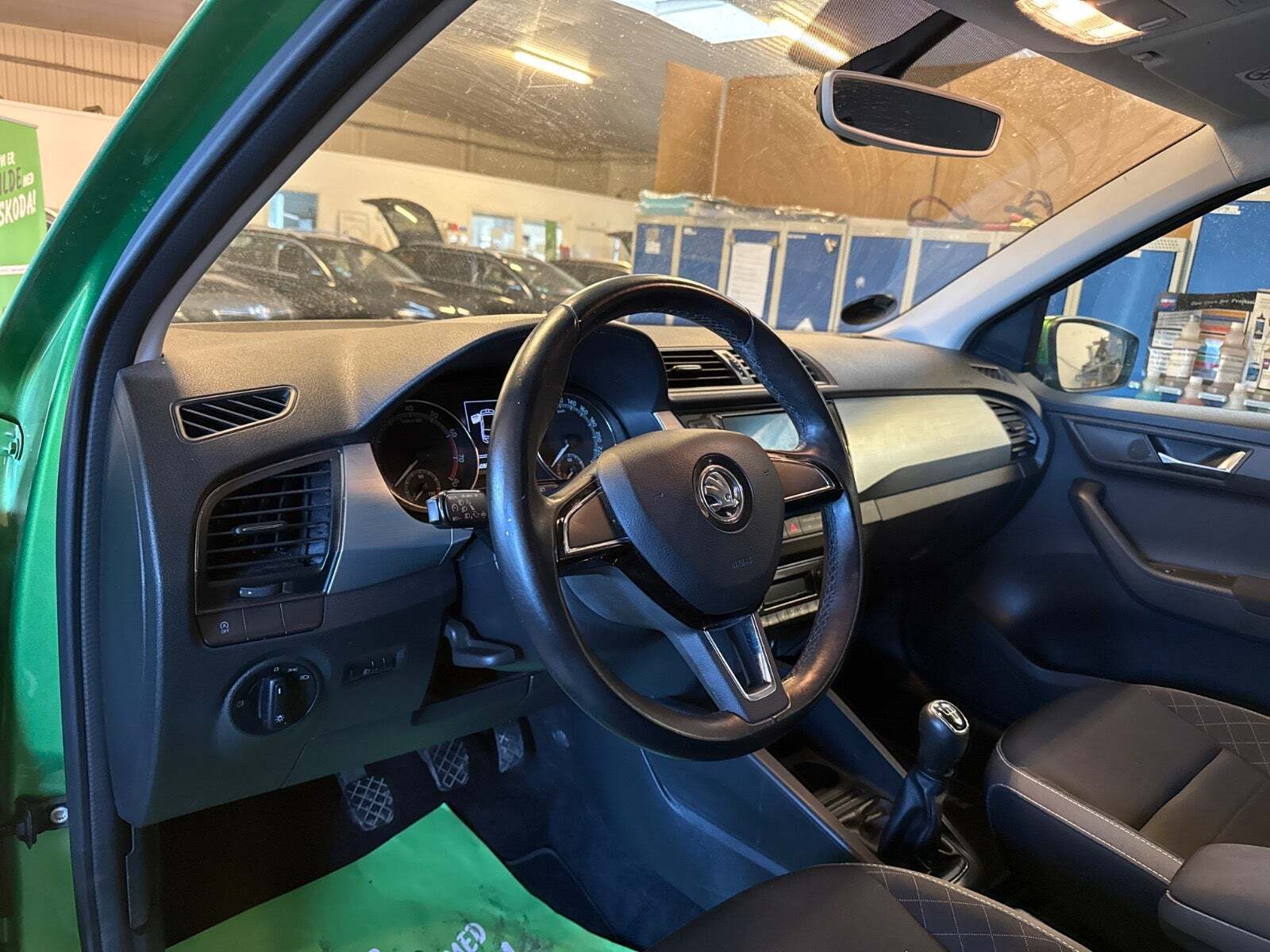 Grøn Skoda Fabia fra 2019