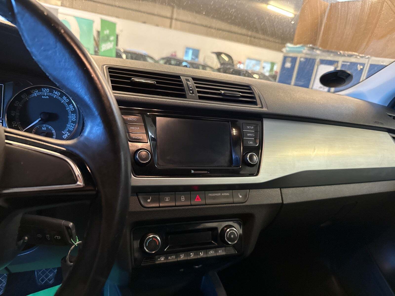 Grøn Skoda Fabia fra 2019