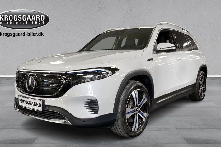 Hvid Mercedes EQB250 fra 2022 set udefra