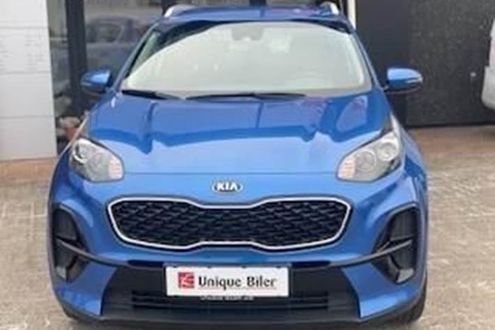 Blå Kia Sportage fra 2019