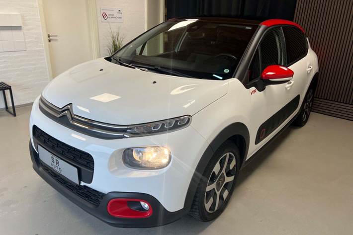 Hvid Citroën C3 fra 2019 set udefra