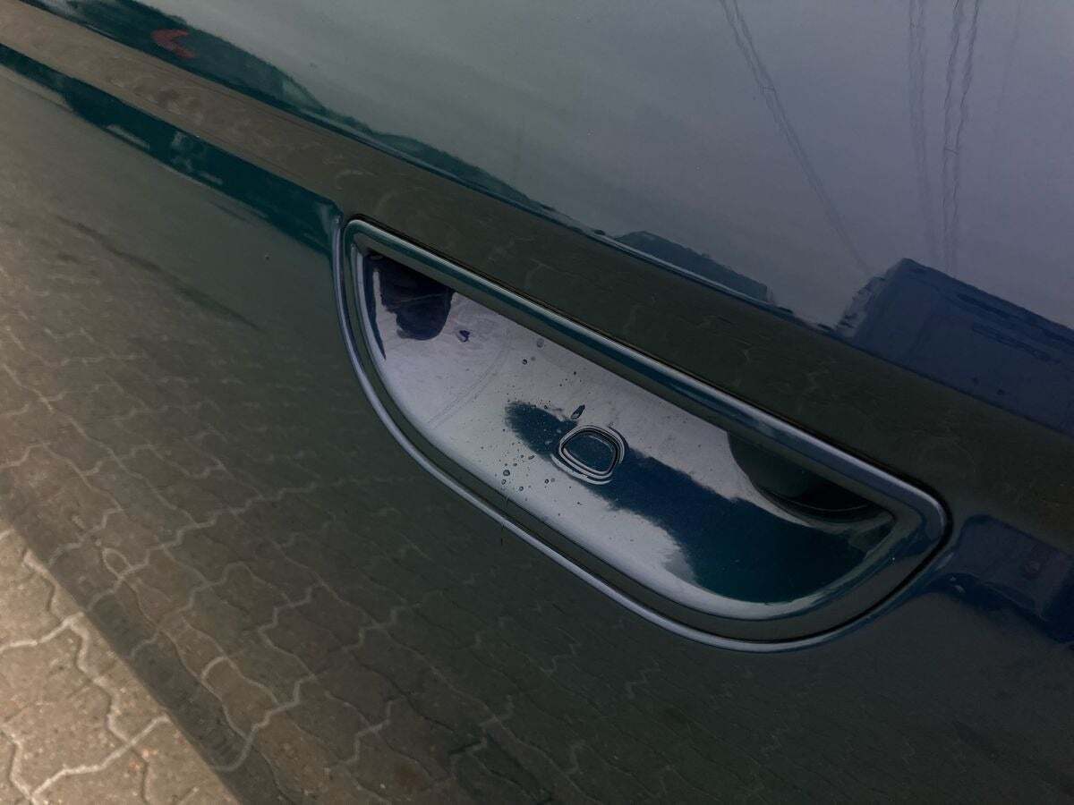 Blå Fiat 500e fra 2023