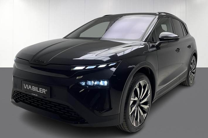 Sort Skoda Elroq fra 2025 set udefra