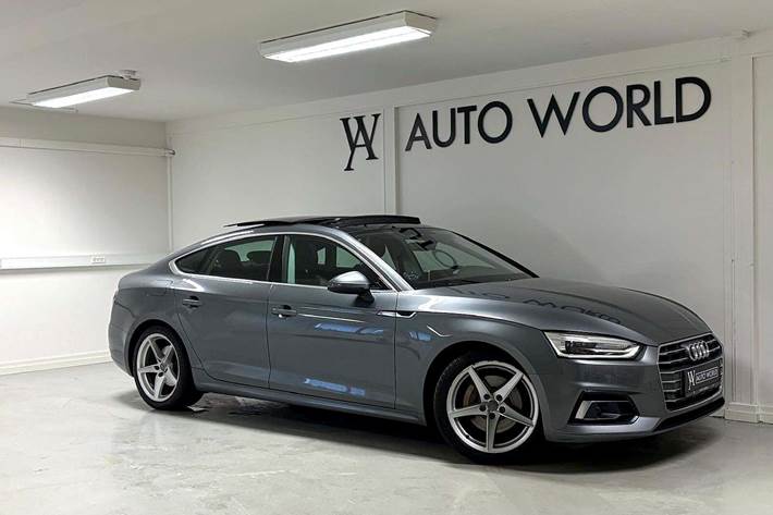 Grå Audi A5 fra 2018