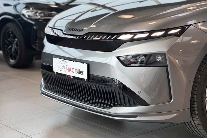 Grå Skoda Enyaq fra 2026