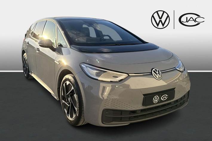 Grå VW ID.3 fra 2021 set udefra
