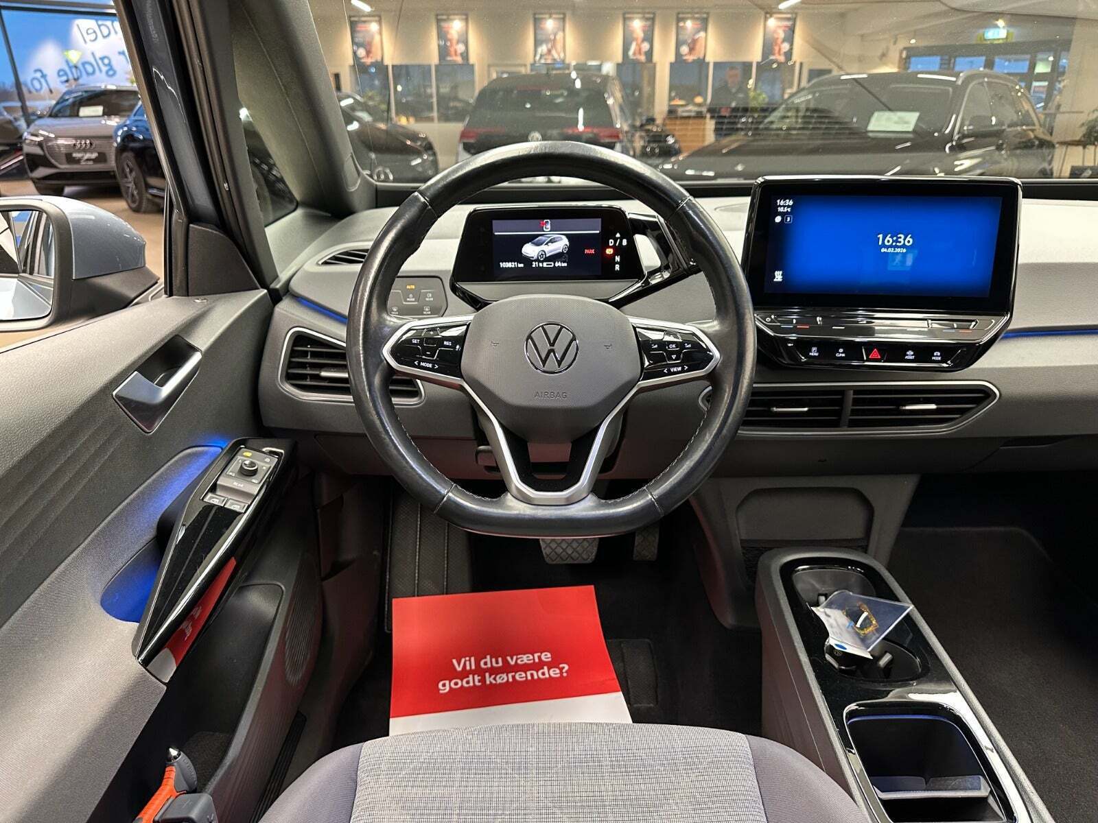 Blå VW ID.3 fra 2020