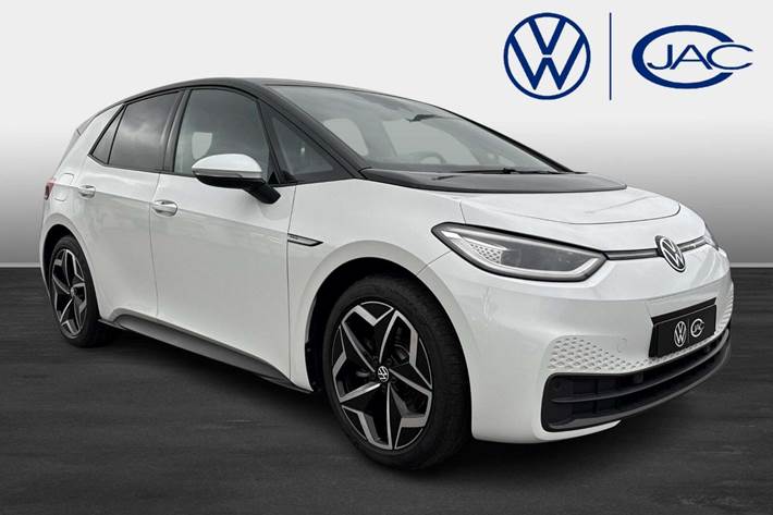 Hvid VW ID.3 fra 2021 set udefra