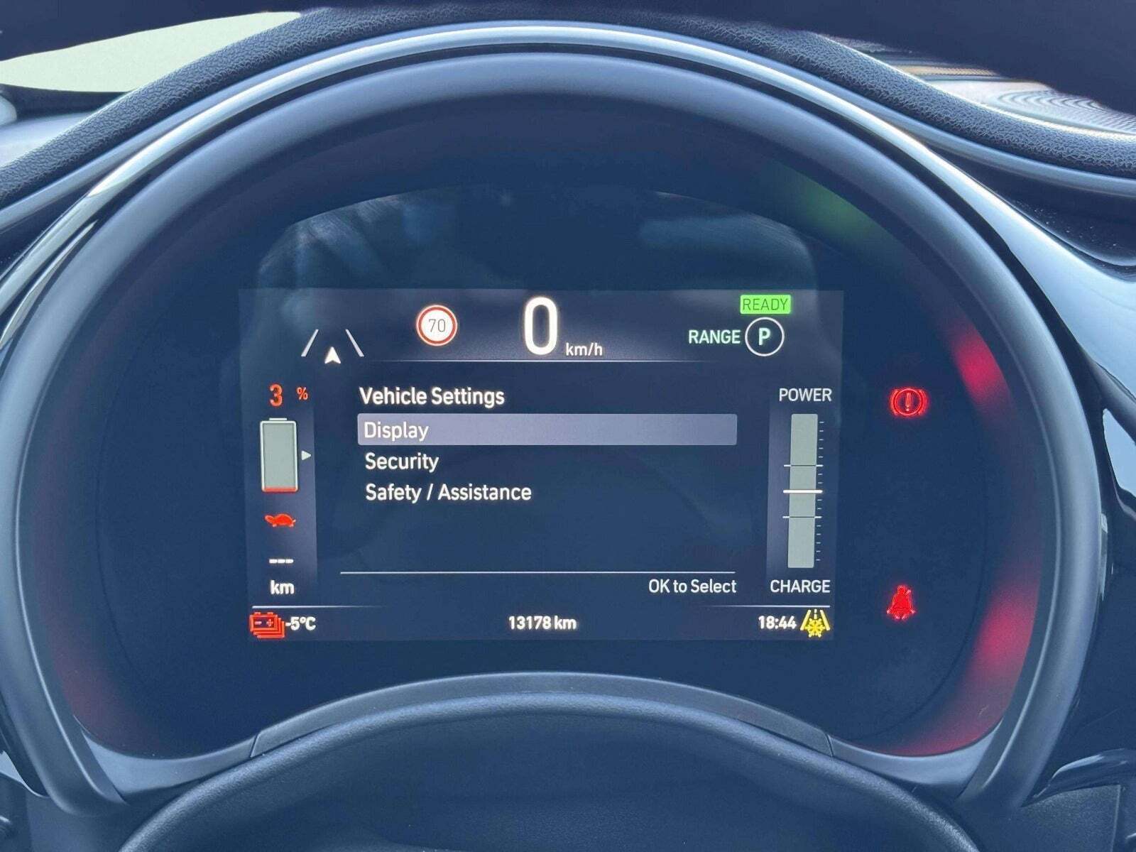 Sort Fiat 500e fra 2024