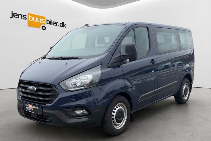 Blå Ford Transit Custom Kombi 320S fra 2023