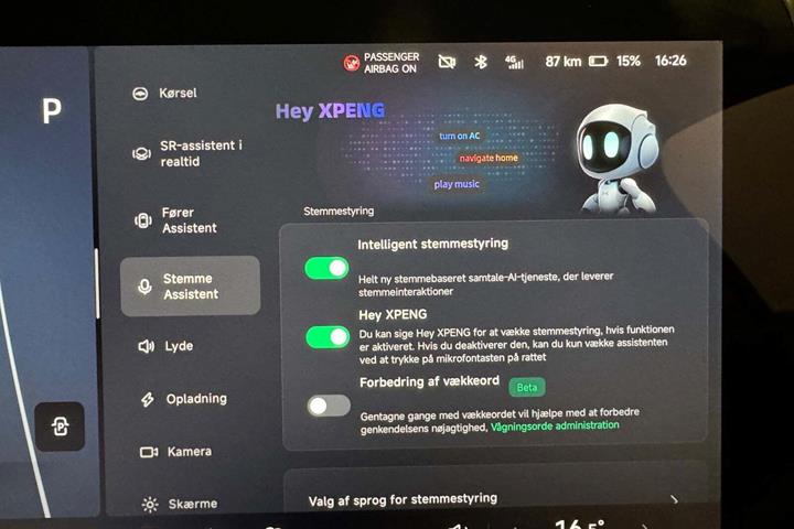 Grøn Xpeng P7 fra 2023