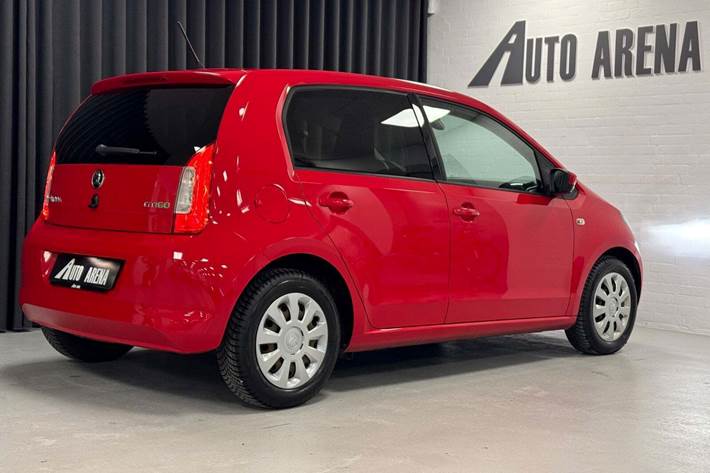 Rød Skoda Citigo fra 2017