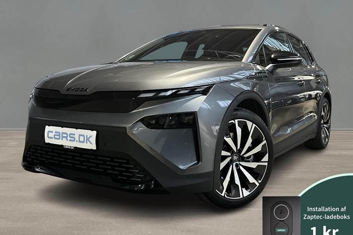 Grå Skoda Elroq fra 2026 set udefra