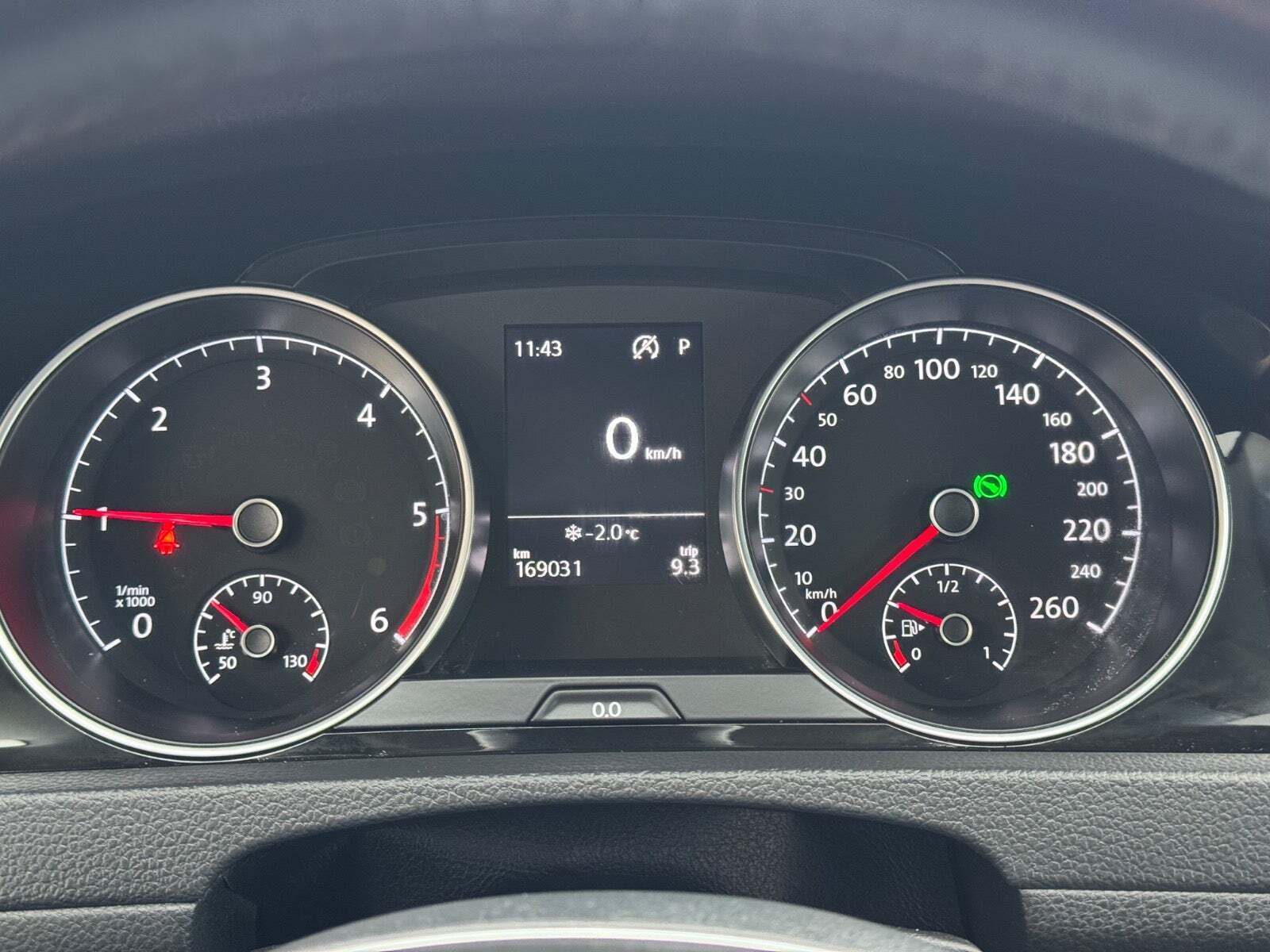 Sort VW Golf VII fra 2019