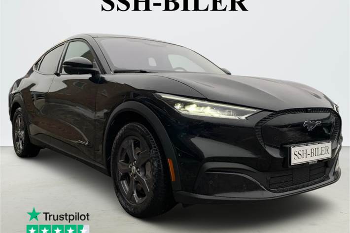 Grå Ford Mustang Mach-E fra 2023 set udefra