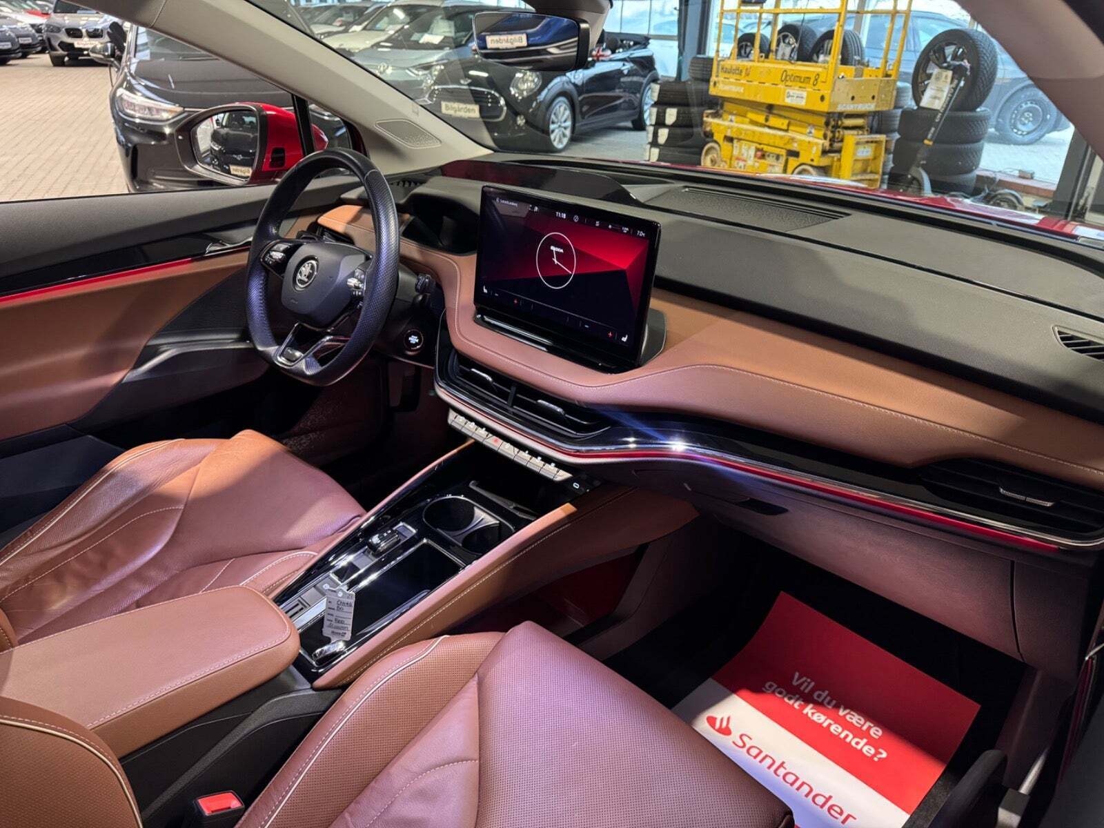 Rød Skoda Enyaq fra 2022