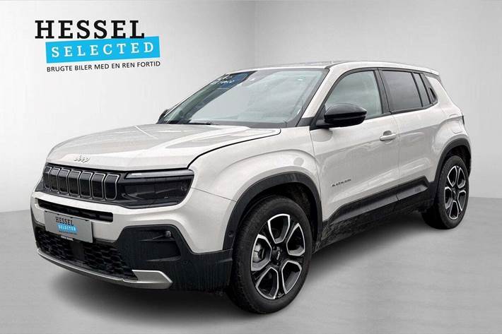 Beige Jeep Avenger fra 2024 set udefra