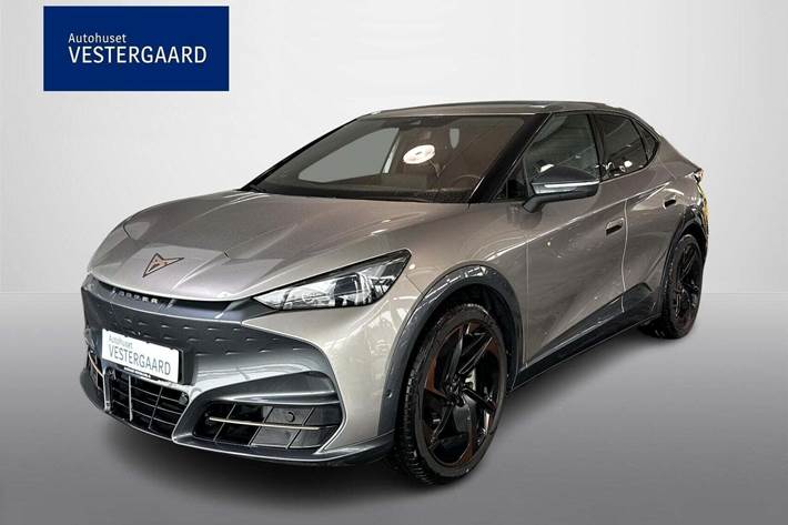 Beige Cupra Tavascan fra 2024 set udefra